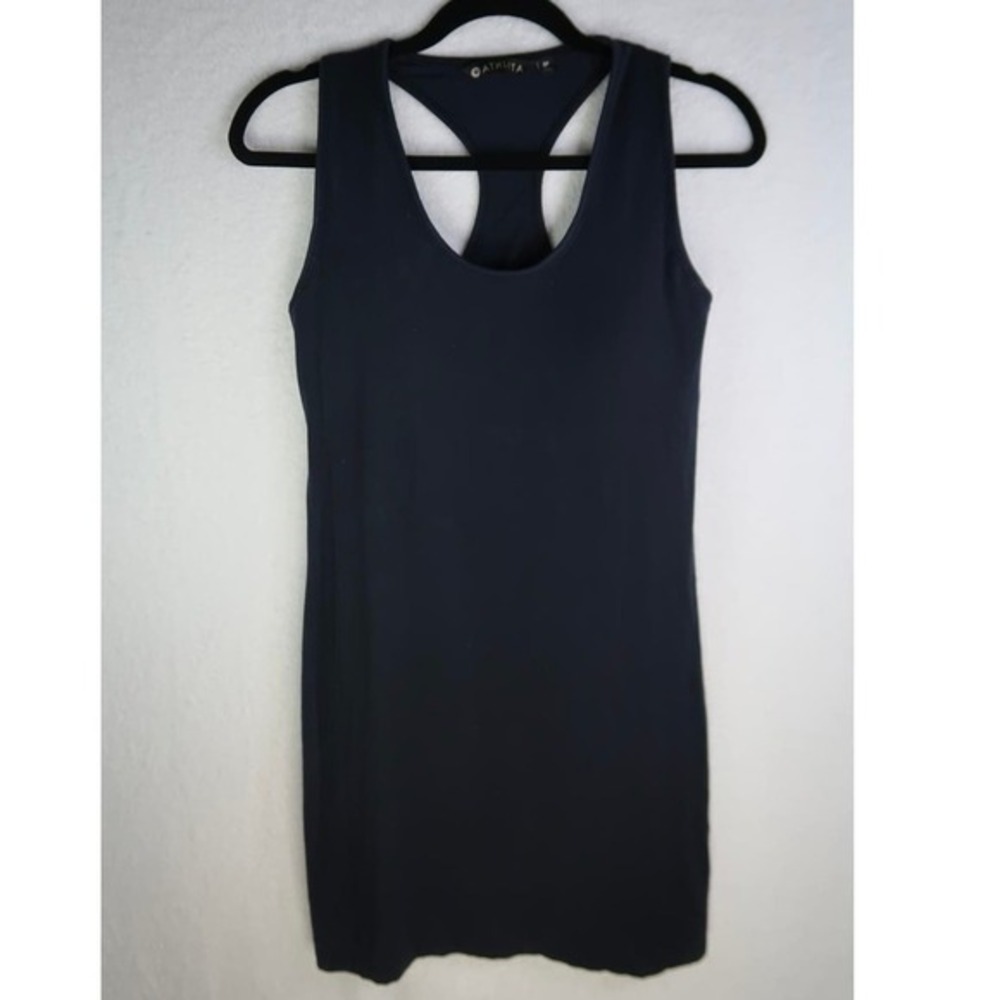 Athleta Rafina Cut Out Racerback Mini Dress | Color: Black | Size: S |